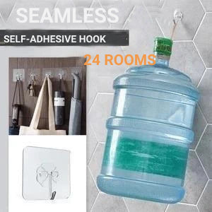 Seamless Adhesive Hooks (Set of 24)