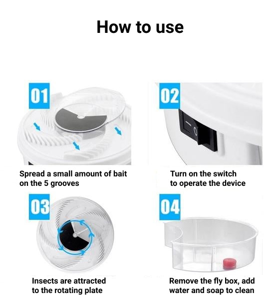 Electric Rotating Fly Trap