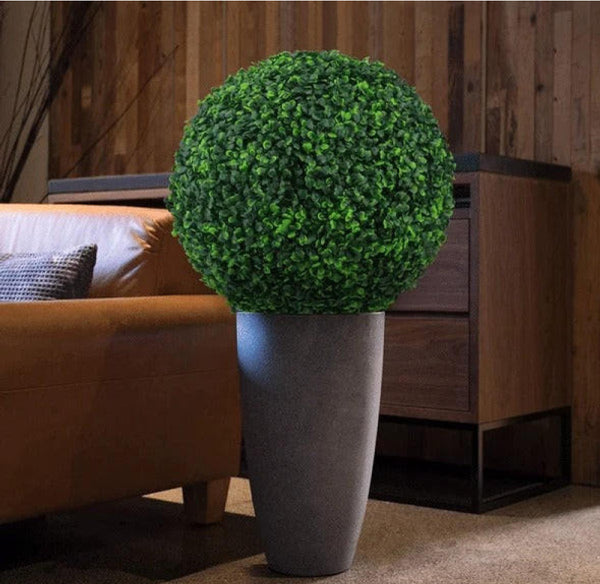Artificial topiary plant ball