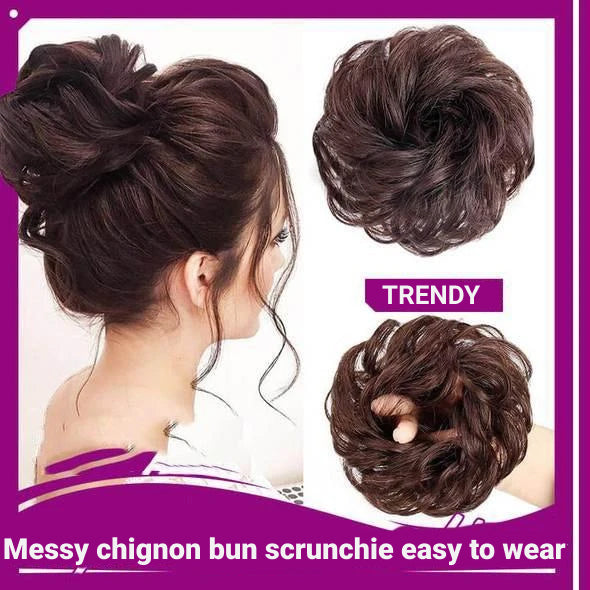 Chignon Bun Scrunchie Easy to Wear